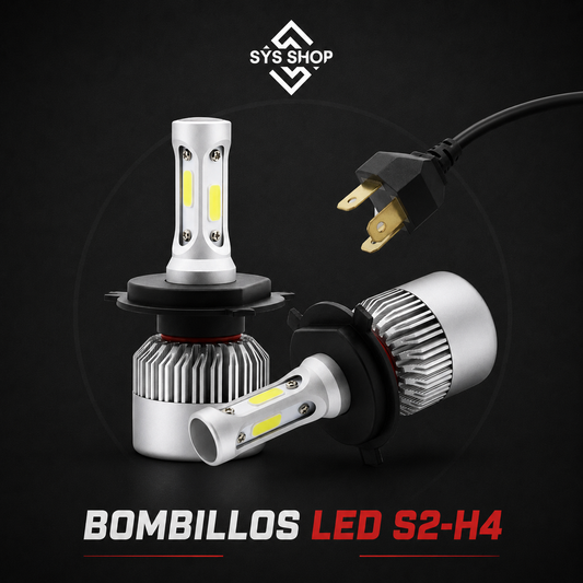 Par Bombillos led H4 marca s2 12 mil lmns