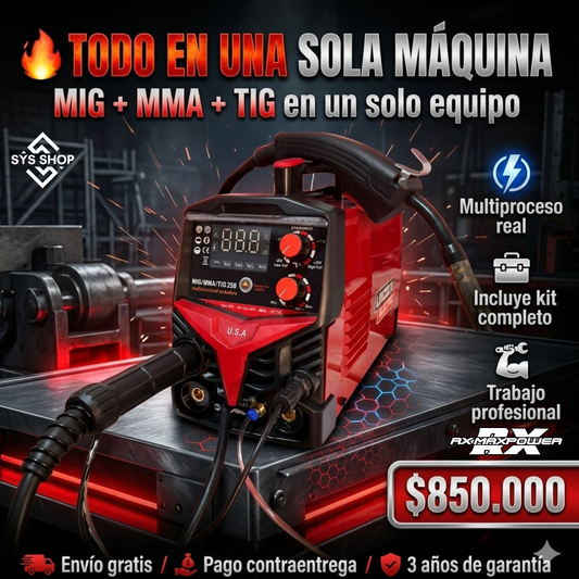 Equipo mig usa multiprocesos+ accesorios